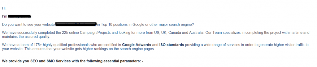 Newsletter copy that promises the world