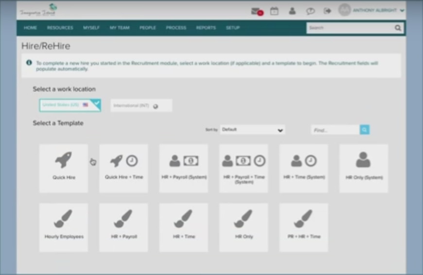 ADP Workforce Now HR Dashboard
