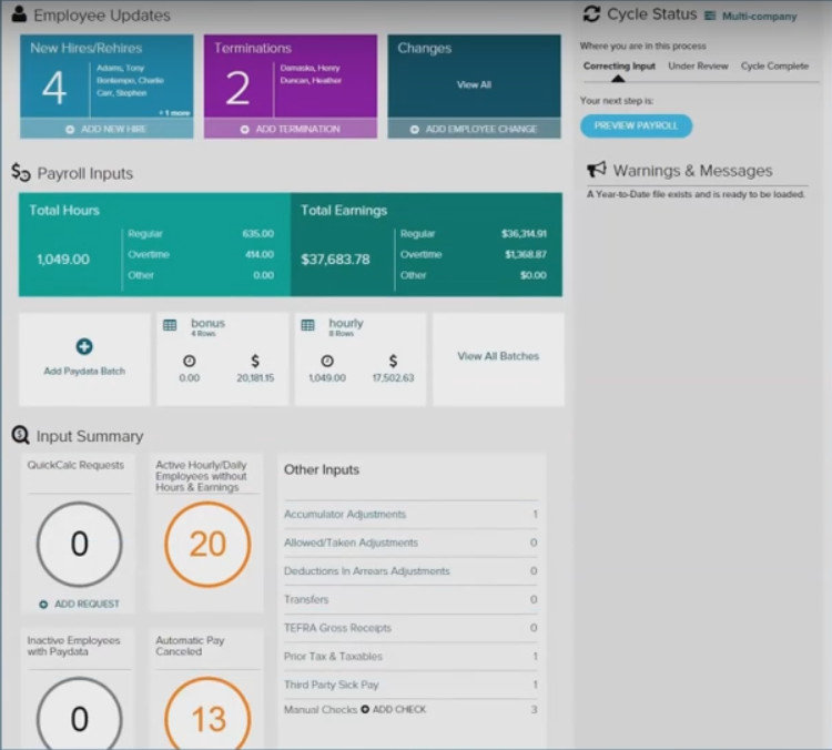 ADP Workforce Now Payroll