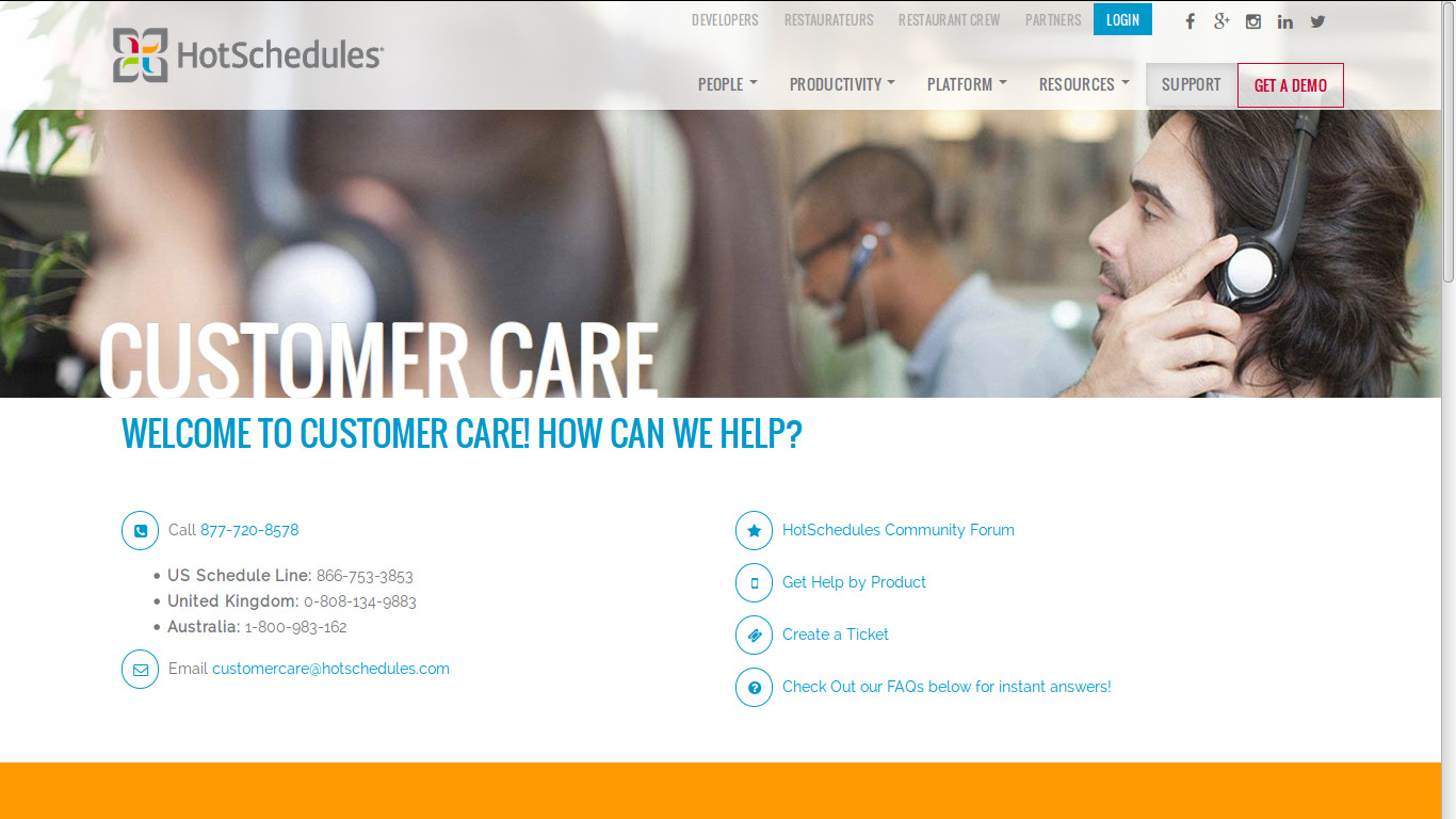 HotSchedules Support