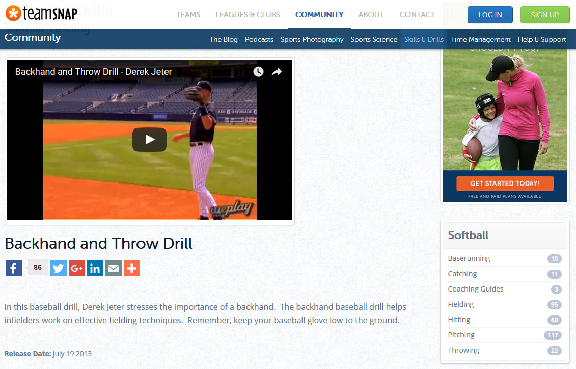 TeamSnap Drills with Derek Jeter