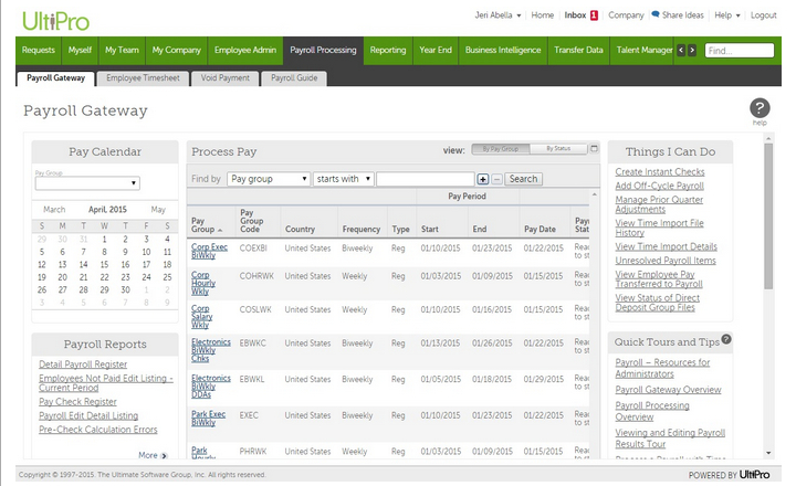 UltiPro Payroll Portal