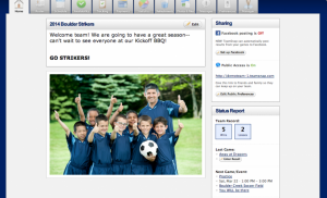 An example of a TeamSnap homepage home_820_500_c1