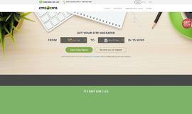 CMS2CMS automated migration service Web Development App