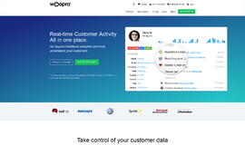 Woopra Analytics Software App